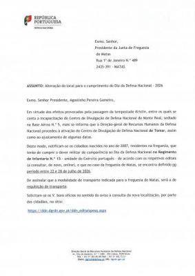 Altera&ccedil;&atilde;o Local - Dia da Defesa Nacional 2026