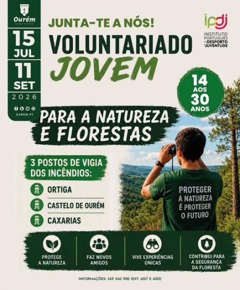 Voluntariado Jovem Ver&atilde;o 2026 Our&eacute;m